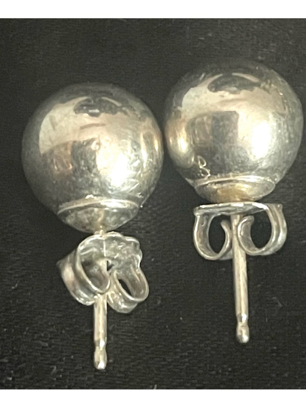 Sterling Silver Ball Stud Earrings - Classic Silver 18mm